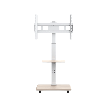 ขาตั้งทีวี MOKKOI HOME รุ่น KM-ZX1600B-WHITE สำหรับทีวีขนาด 32-65 นิ้ว ปรับหมุนจอได้ ดีไซน์มินิมอล_0